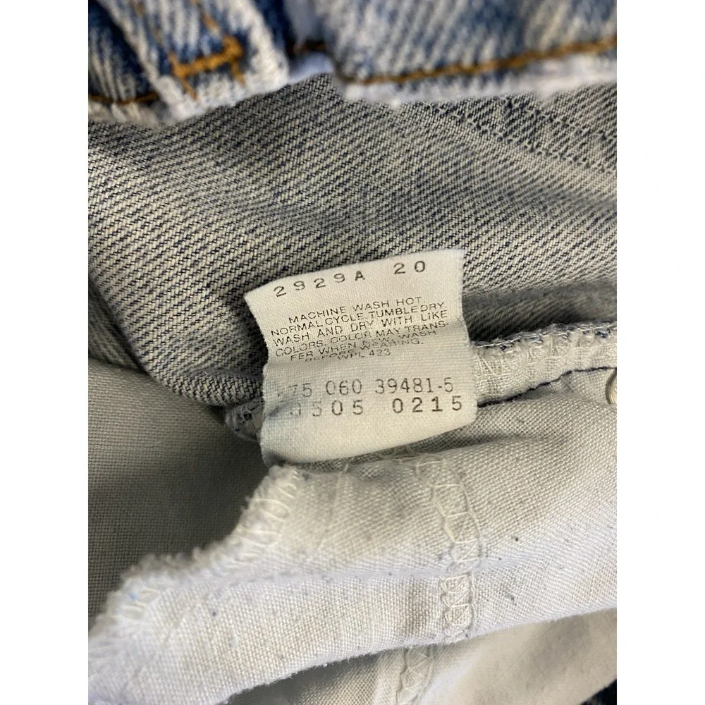 Vintage Levi Strauss 505 Orange Tab Thrashed Repaired Levi's Jeans‎ Made in USA